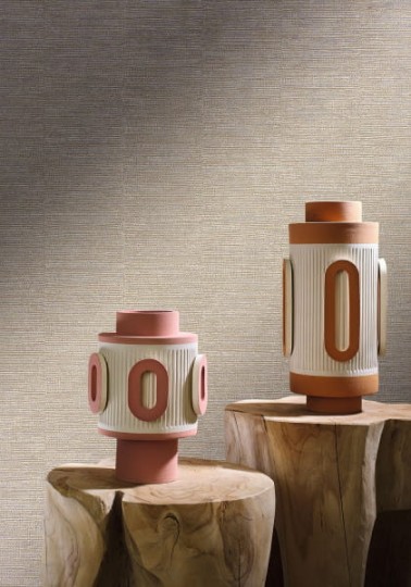 Casamance 75031834 Texture Cerame Scandium - tapeta z motywem linii i prążków