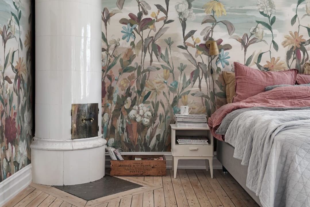 Rebel Walls R18688 Cottage Core Misty Garden Autumn - mural łąka