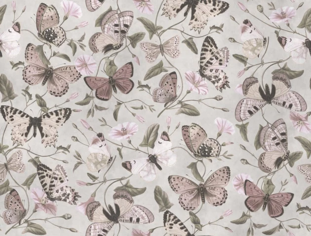 Rebel Walls R18672 Cottage Core Butterflies Pastel - mural motyle