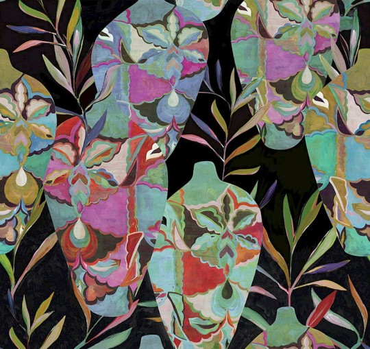 Khroma DG4AMP1013 Wall Designs IV Amphor Maroc 260 cm - mural z motywem abstrakcyjnych kwiatów