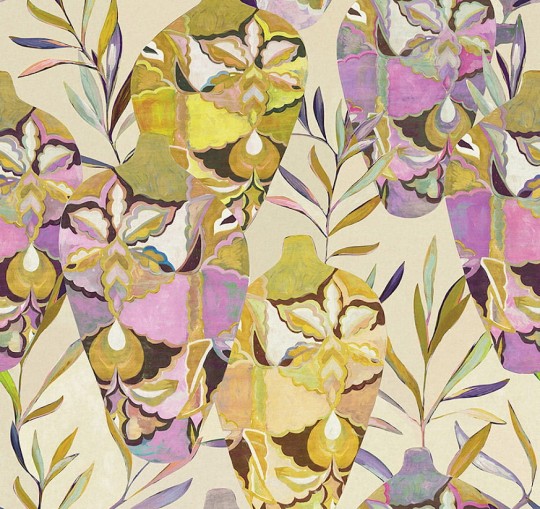 Khroma DG4AMP1021 Wall Designs IV Amphor Indi 260 cm - mural z motywem abstrakcyjnych kwiatów