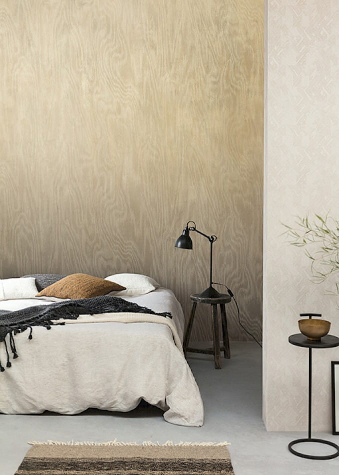 Khroma DG4MOI1052 Wall Designs IV Moiré Sand 260 cm - mural z motywem drewnianej powierzchni