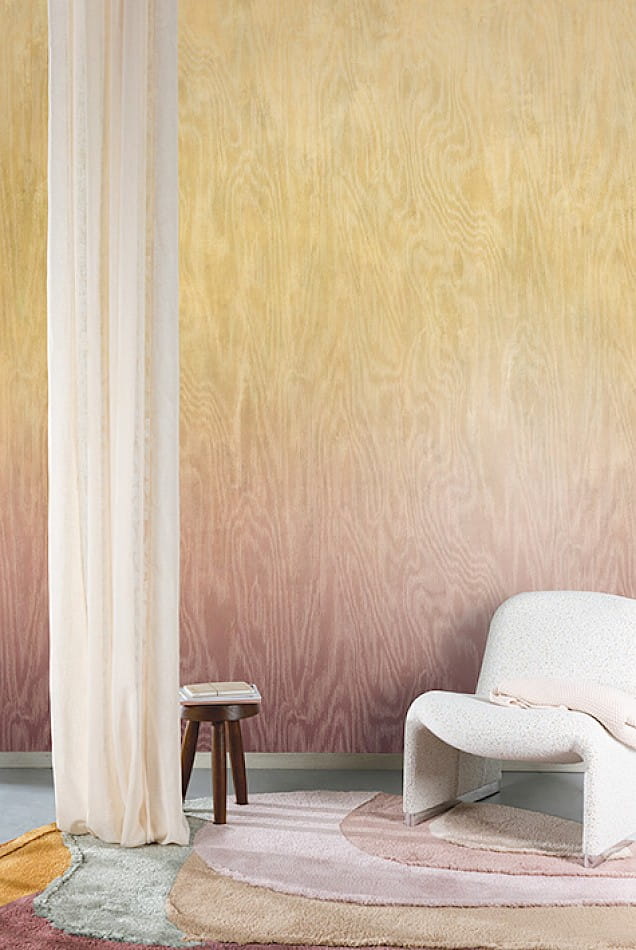 Khroma DG4MOI1062 Wall Designs IV Moiré Heather 260 cm - mural z motywem drewnianej powierzchni