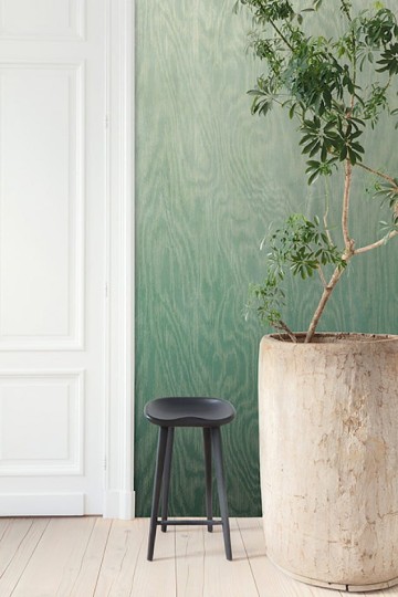 Khroma DG4MOI1021 Wall Designs IV Moiré Green 300 cm - mural z motywem drewnianej powierzchni