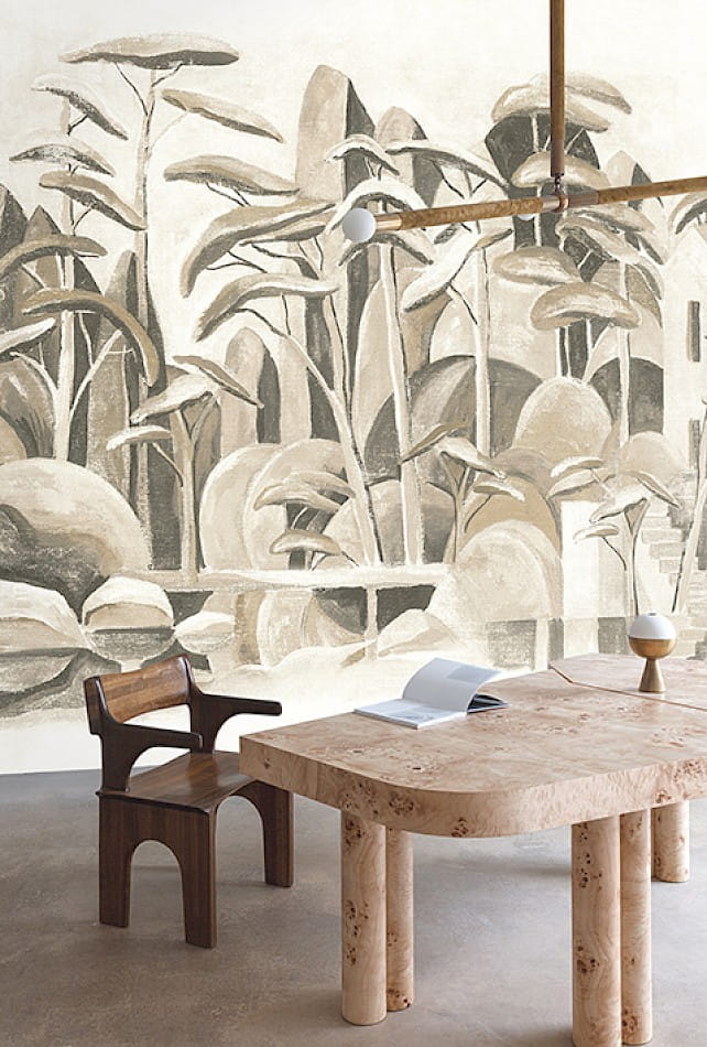 Khroma DG4ILA3023 Wall Designs IV Cerreto Desert 300 cm - mural z motywem wysokich drzew i skał