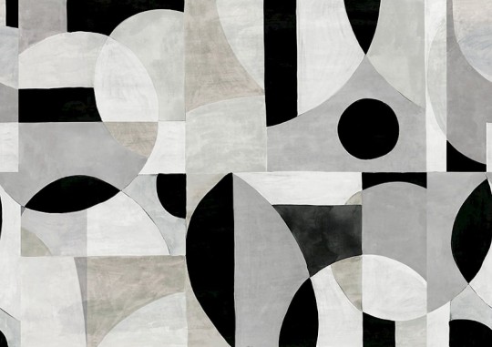 Khroma DGILA1044 Wall Designs IV Patina Caviar 300 cm - mural geometryczny