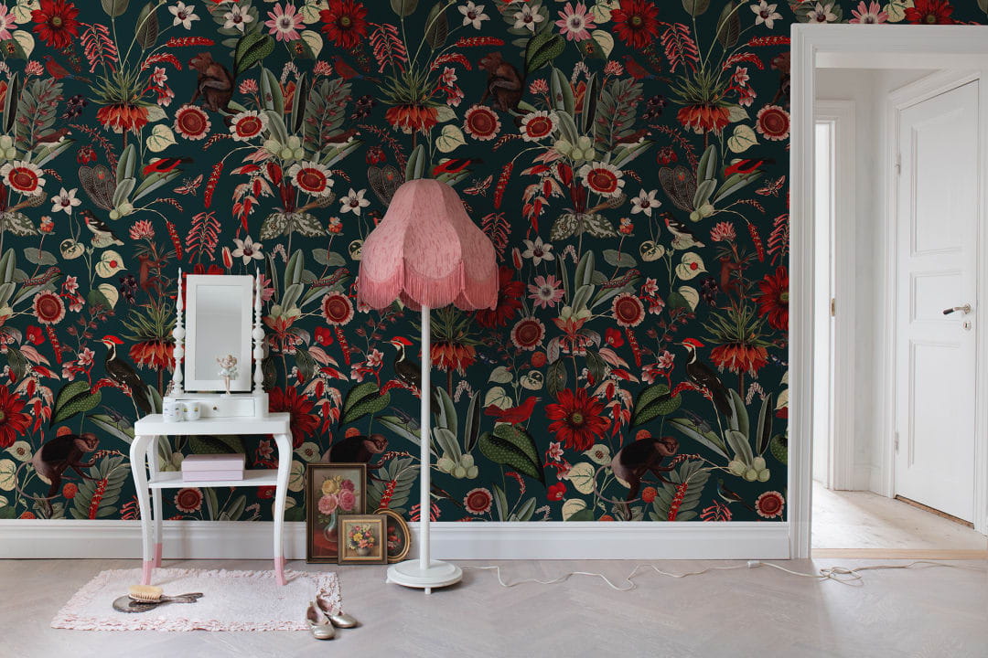 Rebel Walls R16171 Bouquet Eden Nightfall - mural z kwiatami