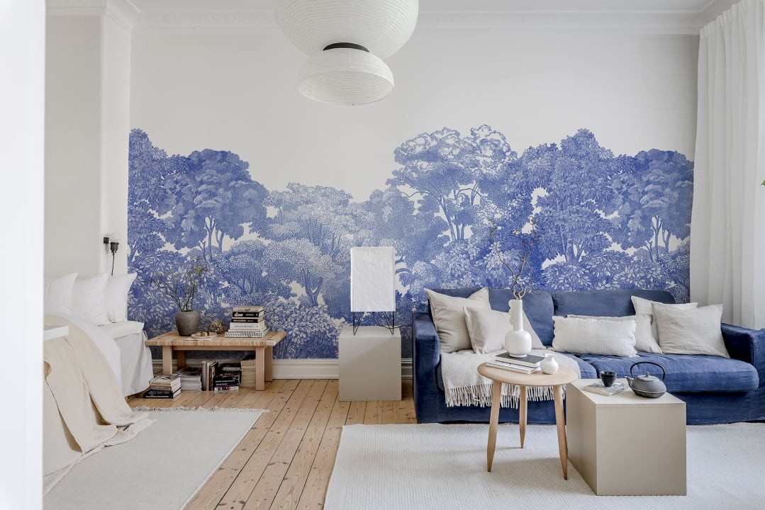 Rebel Walls R13055 Greenhouse Bellewood Porcelain Toile - mural leśny