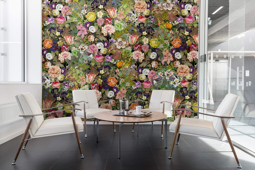 Rebel Walls R13142 Greenhouse Meadow Color - mural w kwiaty