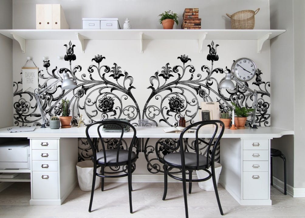 Rebel Walls R13241 Greenhouse Garden Gate - mural z bramą ogrodu