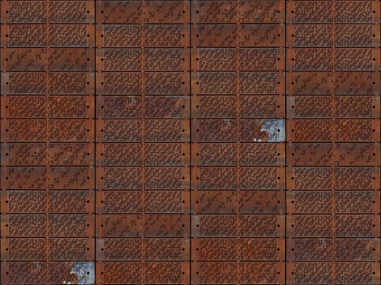 Rebel Walls R12841 Frontage Punch Cards - mural architektoniczny