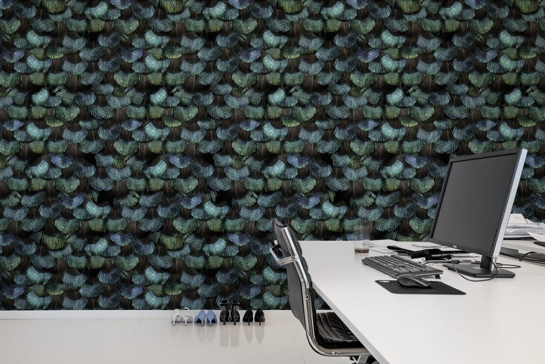 Rebel Walls R15091 Home Peacock Plumage - mural w pawie pióra