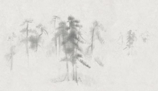 Rebel Walls R16761 La Chinoiserie Asian Pines - mural w sosny