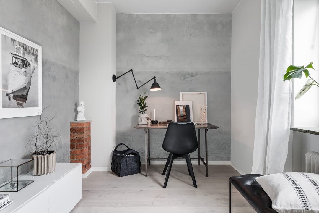 Rebel Walls R15982 Nomad Avenue Urban Horizon Gray - mural imitujący beton