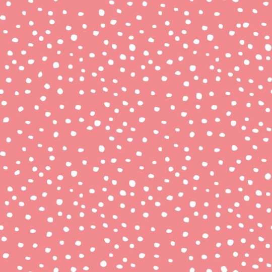 Rebel Walls R15755 Nostalgia Anew Rebel Dot Peach - mural w kropki