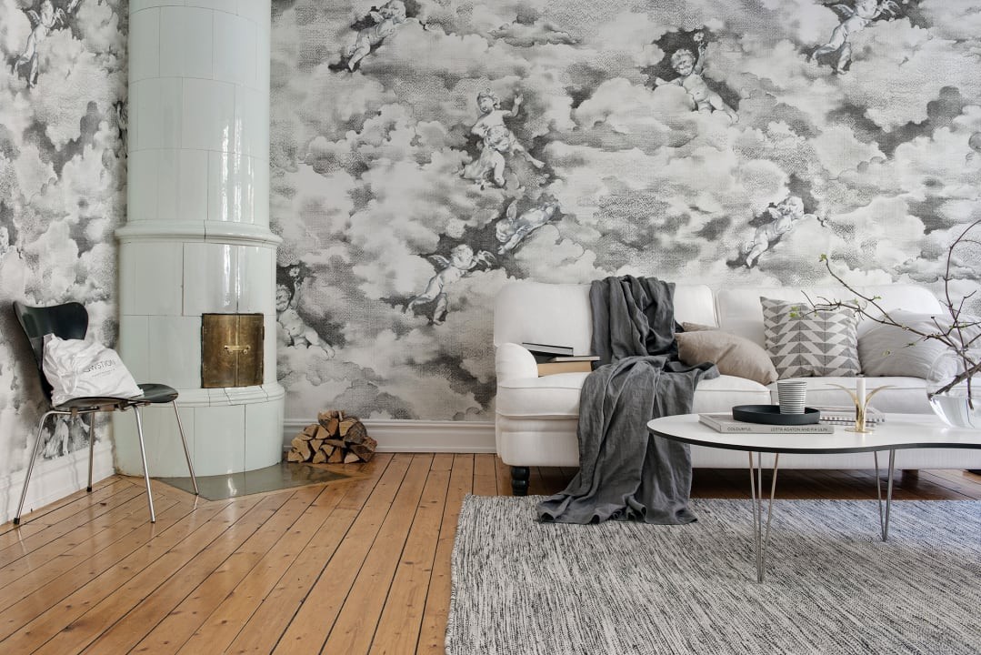 Rebel Walls R15431 Palette Chubby Cherubs - mural w anioły