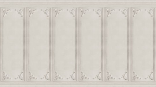 Rebel Walls R15441 Palette French Panels Ashes - mural imitujący boazerię