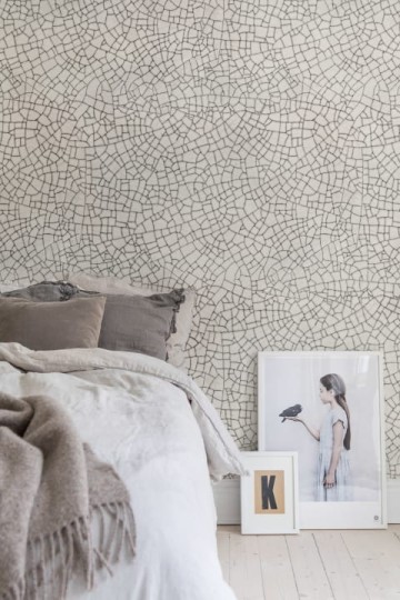Rebel Walls R14671 Well-Being Raku Crackle Cream - mural geometryczny
