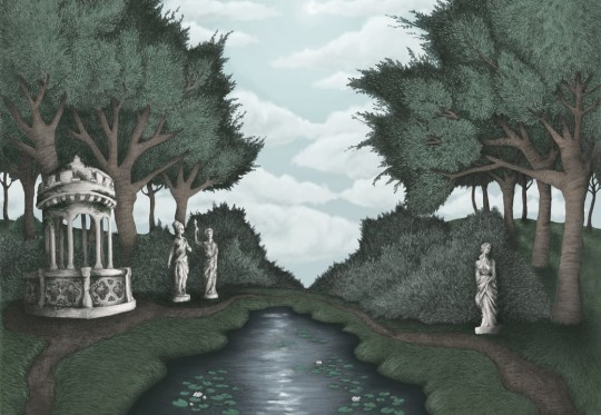 Rebel Walls R17242 Well-Being Victoria’s Garden Day - mural z ogrodem