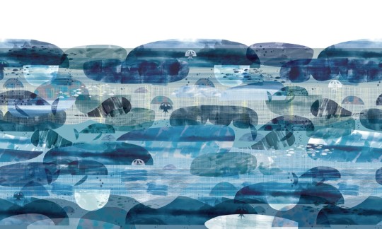 Rebel Walls R14471 Panorama Caterpillar Dreams - mural artystyczny