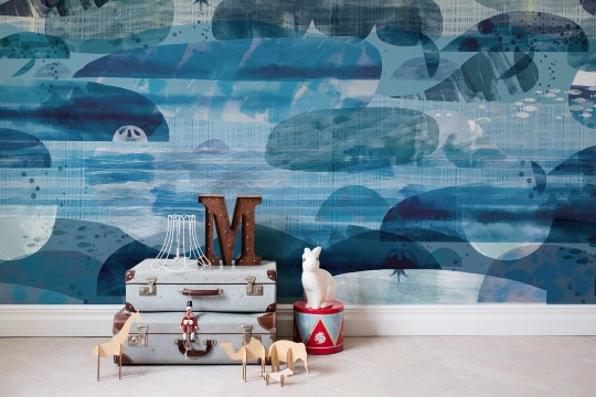 Rebel Walls R14471 Panorama Caterpillar Dreams - mural artystyczny