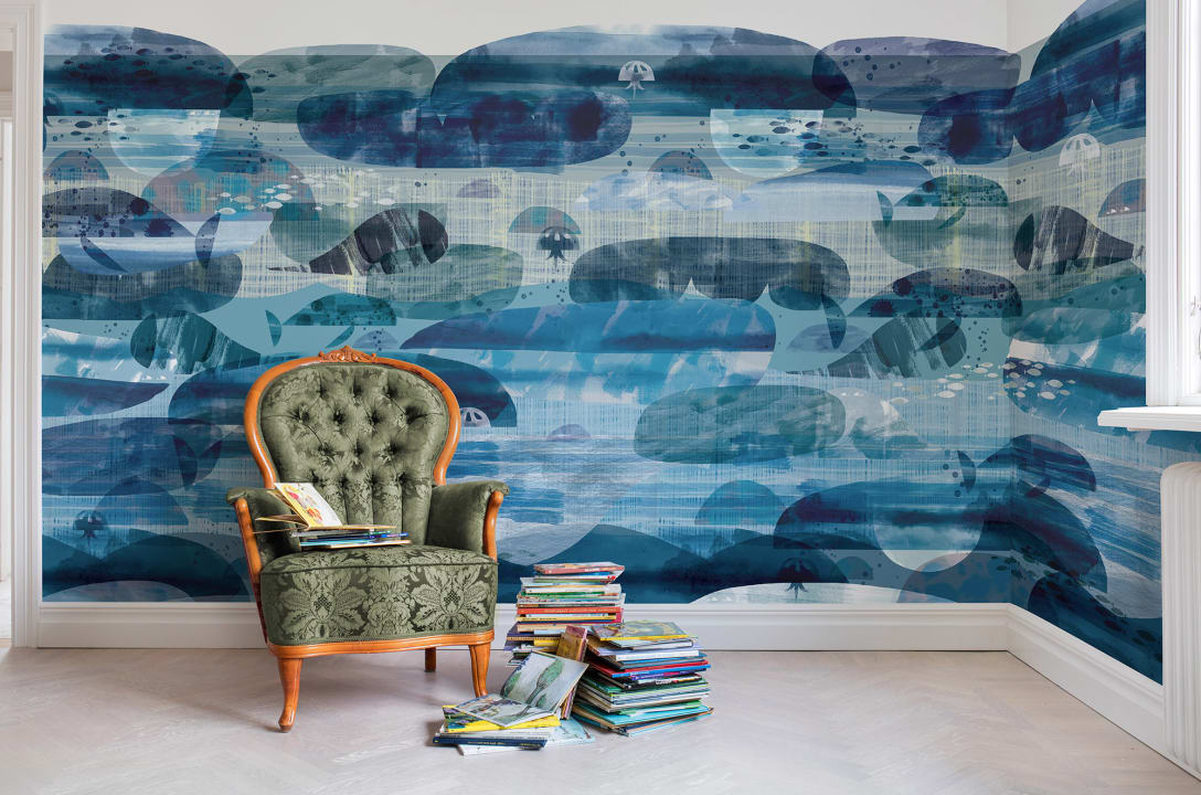 Rebel Walls R14471 Panorama Caterpillar Dreams - mural artystyczny