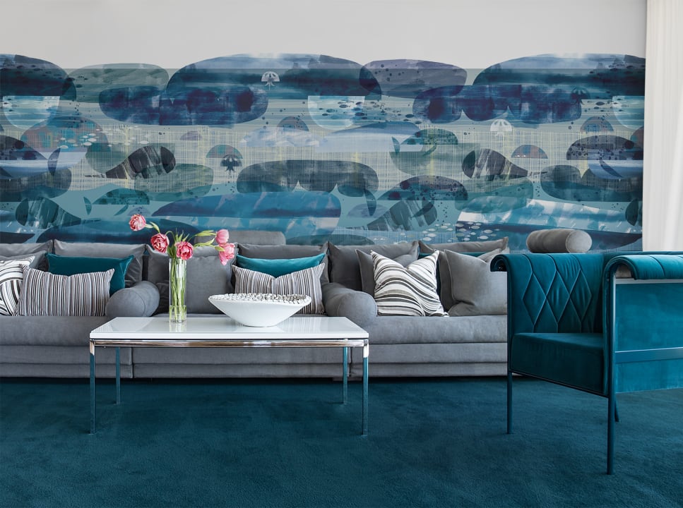 Rebel Walls R14471 Panorama Caterpillar Dreams - mural artystyczny