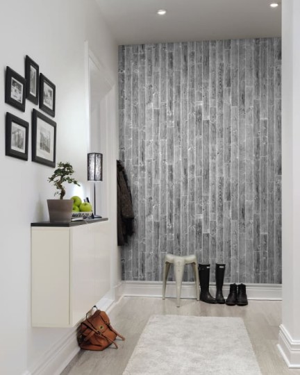 Rebel Walls R10862 Panorama Pulp Grey - mural cegła