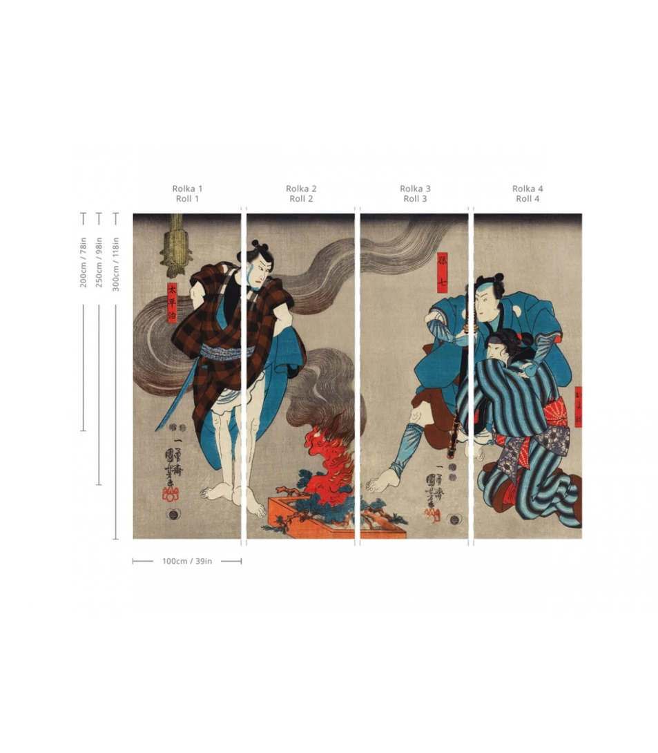 Wallcolors Art Matters Samurai Serenity - mural z japońskim wojownikiem