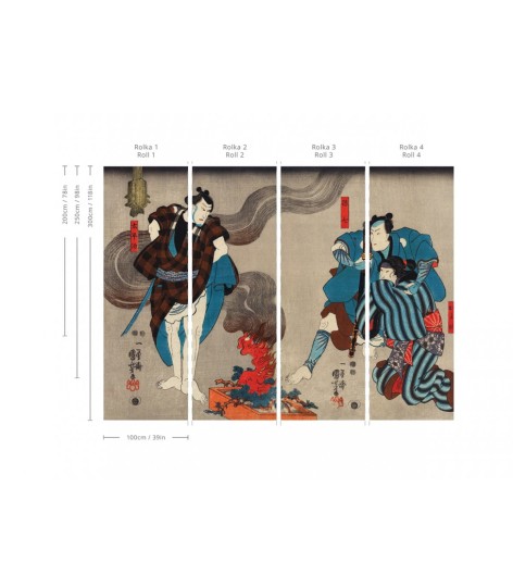 Wallcolors Art Matters Samurai Serenity - mural z japońskim wojownikiem