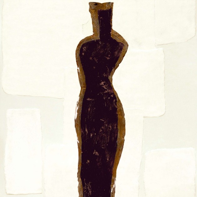 Elitis RM 1031 01 Art Paper Naoshima – tapeta tekstylna w rzeźbione sylwetki