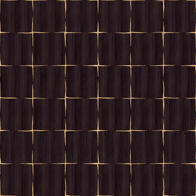 Elitis RM 1041 80 Marqueteries Feuilles d'or – tapeta z forniru o wzorze płytek