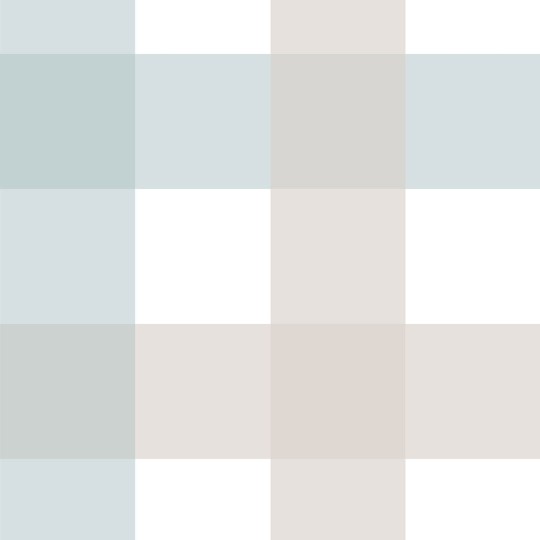 Dekornik DEKO.TAP.366 Provence Check Beige Blue Big - tapeta dziecięca w kratkę