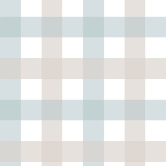 Dekornik DEKO.TAP.367 Provence Check Beige Blue Medium - tapeta dziecięca w kratkę