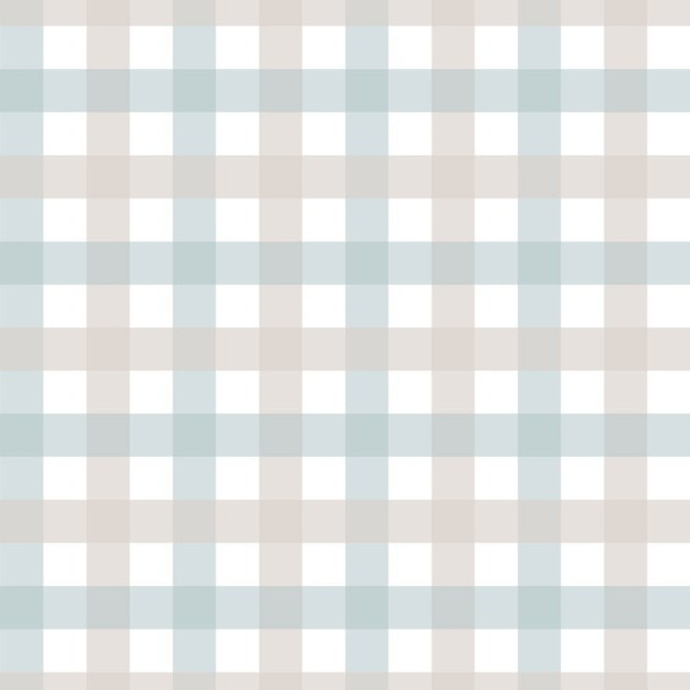 Dekornik DEKO.TAP.368 Provence Check Beige Blue Small - tapeta dziecięca w kratkę