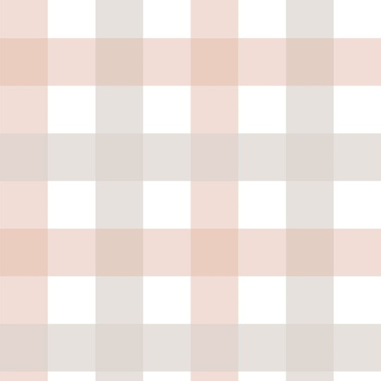 Dekornik DEKO.TAP.370 Provence Check Beige Pink Medium - tapeta dziecięca w kratkę