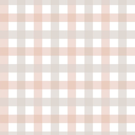 Dekornik DEKO.TAP.371 Provence Check Beige Pink Small - tapeta dziecięca w kratkę