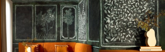 Elitis VP 961 01 Ortigia Disegno - mural w dekoracyjne panele z roślinnym wzorem