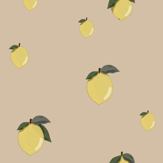 Dekornik DEKO.TAP.392 Little Lemons Beige - tapeta dziecięca w cytryny