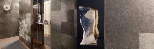 Elitis VP 948 92 Vibrations Movida metal - tapeta geometryczna