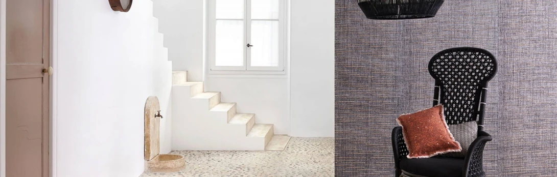 Elitis RM 978 01 Raw Raffia Iranja – tapeta pleciona z rafii i bambusa