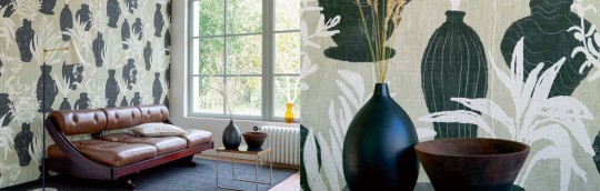 Elitis VP 925 04 Volver Ulysse - tapeta botaniczna