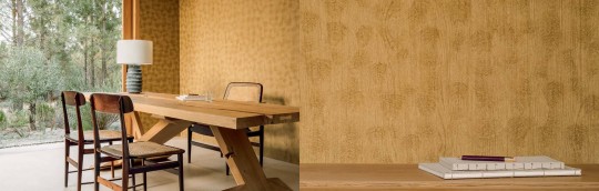 Elitis VP 937 22 Bois sculpté Volute - tapeta imitująca drewno