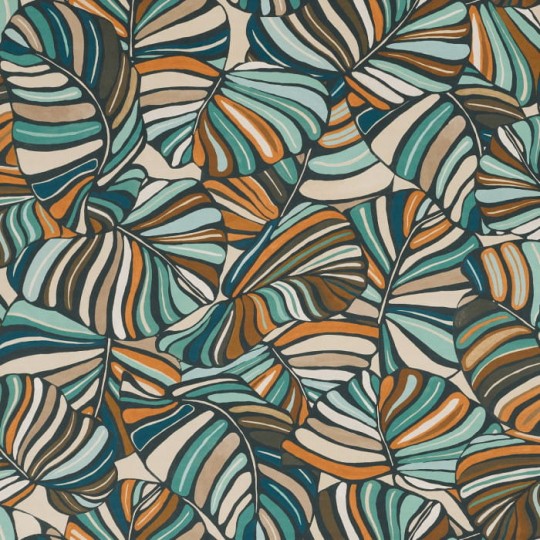 Casamance 71010203 Mellow Pachira Céladon - tapeta tropikalna