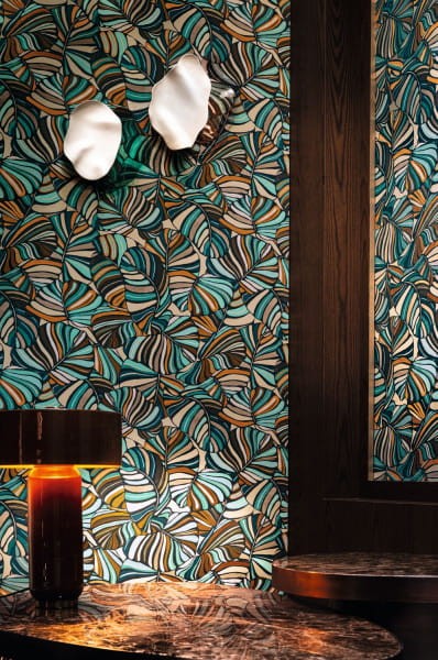 Casamance 71010203 Mellow Pachira Céladon - tapeta tropikalna