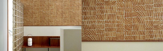 Elitis TP 328 01 Voiles de papier Ondes - tapeta geometryczna