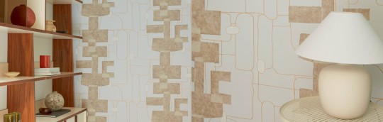 Elitis TP 332 03 Voiles de papier Cuzco - tapeta geometryczna