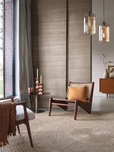 Casamance 70160230 Sisalana Picta Gris Clair - tapeta z sizalu