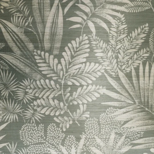 Casamance 70865284 Sisalana Mandrare Bleu Grise - tapeta roślinna z sizalu