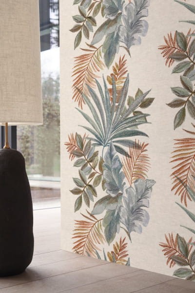 Casamance 70753590 Hanae Jardin Ephemere - tapeta lniana w liście